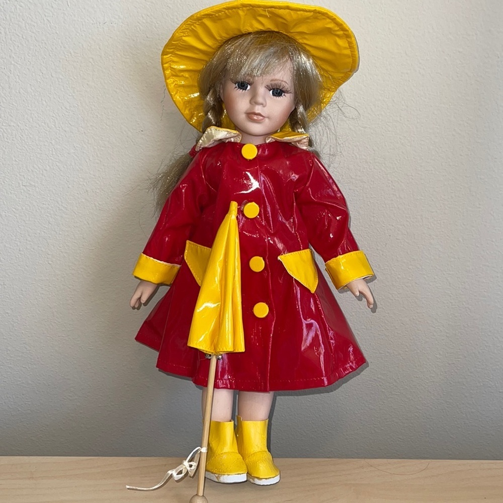 Rain shower Rachel Porcelain doll